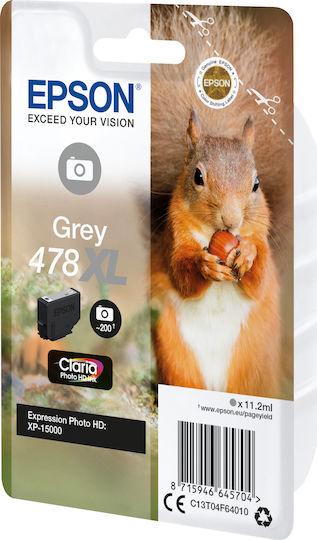 Epson 478XL Original InkJet Printer Ink Photo Grey (C13T04F64010)