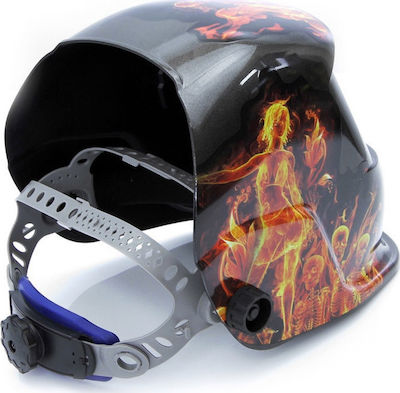 Mar-Pol Welding Helmet with 93x43mm Visual Field Multicolour