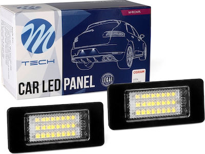 M-Tech License Plate Lights Led for Renault Rapid Skoda Fabia RAPID 2012> / OCTAVIA 2012> / YETI 2009> 2pcs