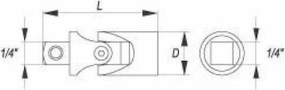 Yato Swivel Joint Ratchet Extension 1/4"