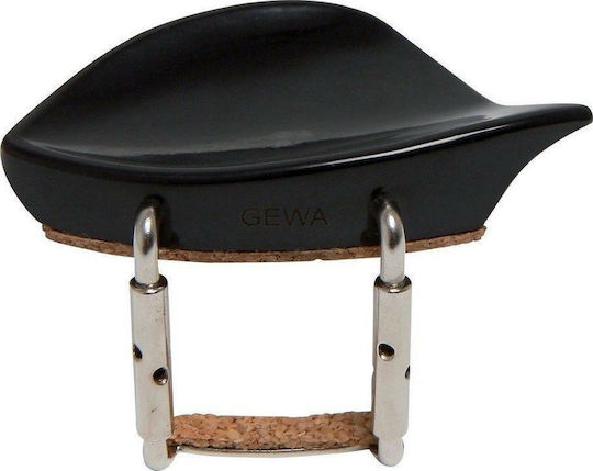 Gewa Chinrest Dresden Shoulder Rest in Black Color Synthetic 1/2 - 1/4