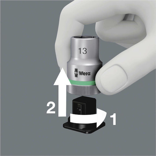Wera 8100 SC 8 Set de chei tubulare și clichet 1\2" 28buc
