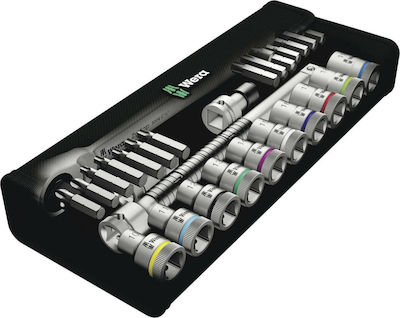 Wera 8100 SC 8 Ratschen- & Steckschlüssel-Sets 1\2" 28Stück