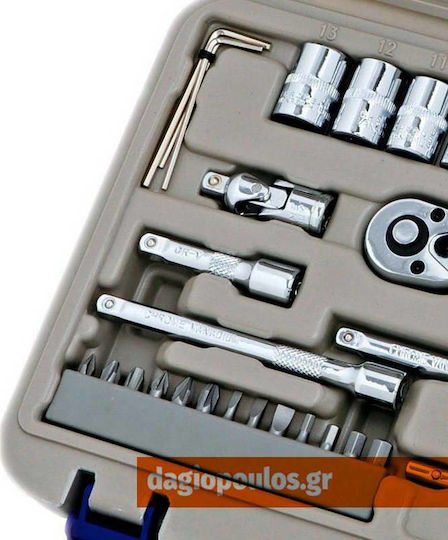 Irimo Set de chei tubulare și clichet 1\4" 35buc