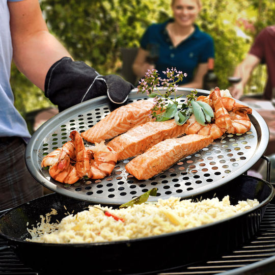 Outdoorchef 18.211.60 Подредба Тави За Барбекю с Перфорирана Решетка Ø35.9см