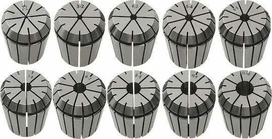 vidaXL 146724 Εξάρτημα Φρέζας Σετ Τσιμπίδια Collet Φρέζας 19τμχ Σετ 19τμχ
