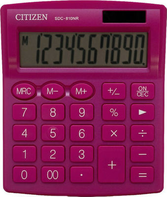 Citizen SDC-810NR Taschenrechner 10 Ziffern in Rosa Farbe