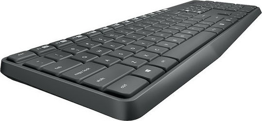 Logitech MK235 Ασύρματο Σετ Πληκτρολόγιο & Ποντίκι Αγγλικό US