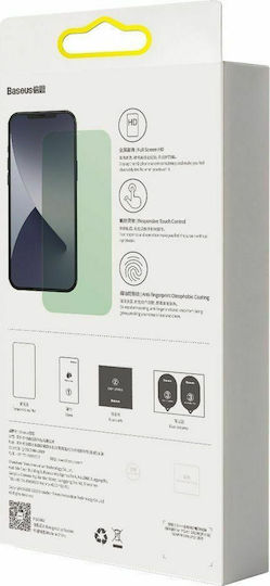 Baseus Anti-blue Full Face Tempered Glass 2τμχ (iPhone 12 / 12 Pro)
