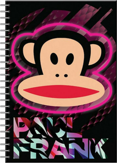 Paul Frank Σπιράλ Τετράδιο Ριγέ Α4 70 Φύλλων 2 Θεμάτων (Διάφορα Σχέδια/Χρώματα)