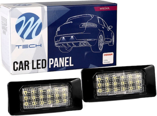 M-Tech Φώτα Πινακίδας Led 12V για Audi A1 / A5 / A6 / A7 2τμχ