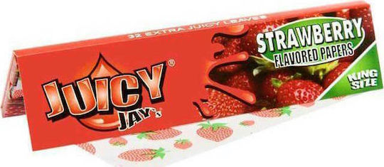 Juicy Jays Strawberry Zigarettenpapier King Size 32 Blätter 1Stück