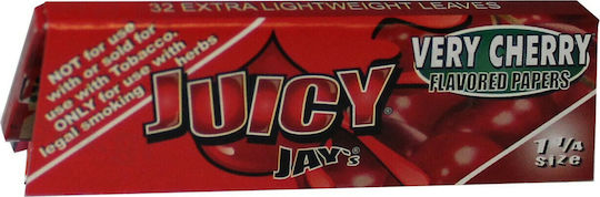 Juicy Jays Very Cherry Zigarettenpapier 1+1/4 32 Blätter 1Stück