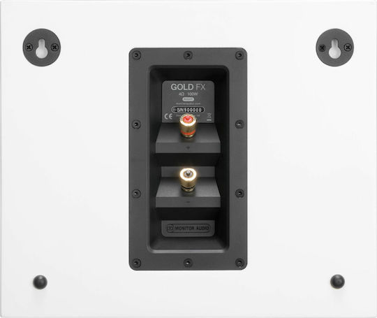 Monitor Audio Gold FX Двойка Hi-Fi Говорители Стена 100W 2 Брой шофьори Ш39xД16xВ31см. Бял