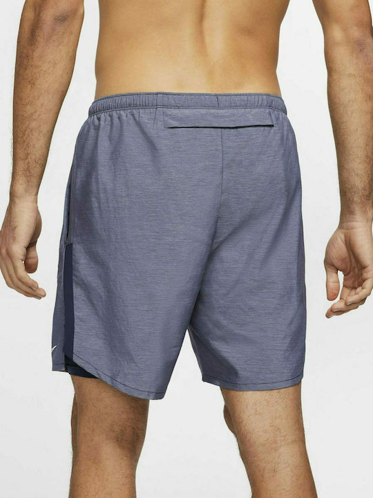 Nike Challenger 2in1 Sportliche Herrenshorts Dri-Fit Blau