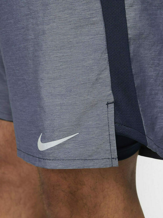 Challenger 2in1 Bermudă Sportivă de Bărbați Dri-Fit Albastră