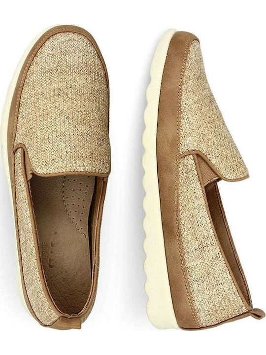 Women's Loafers in Tabac Brown Color