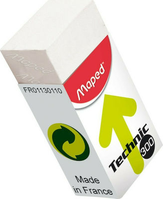 Maped Eraser for Pencil and Pen Technic 1pcs White