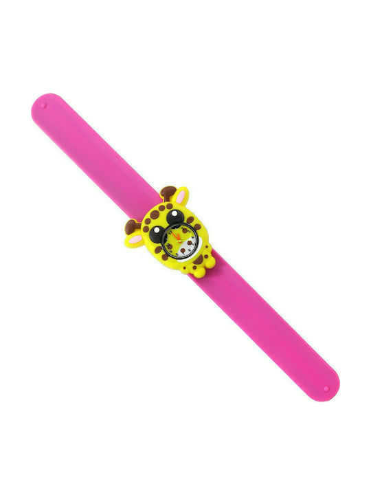 Wacky Watches Wacky Ceas Analogic Pentru Copii Galben Cu Curea Din Cauciuc
