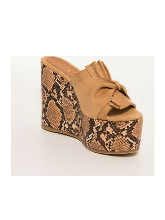 Amelia Women's platforms 0012-140-camel