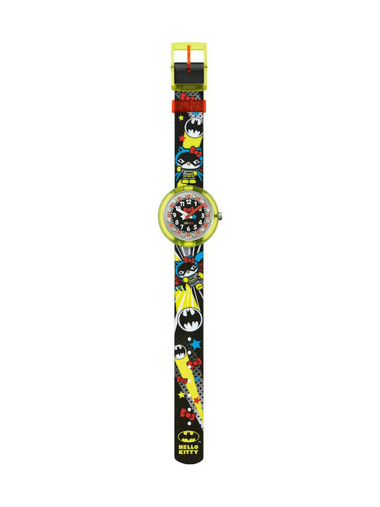 FlikFlak Kids Analog Watch with Fabric Strap Multicolour