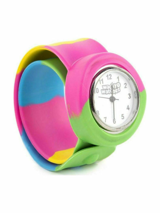 Wacky Watches Παιδικό Αναλογικό Ρολόι Wacky Slap 3D Πολύχρωμο