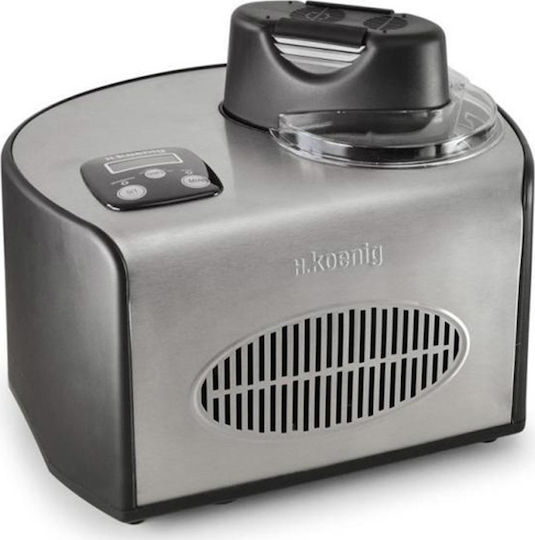 HKoenig HF250 Παγωτομηχανή 1.5lt Ασημί