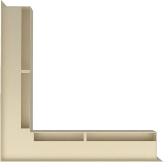 Kratki LUFT/NS/60/45S/Κ Γωνιακή Περσίδα Τζακιού 56x56x6cm Μπεζ