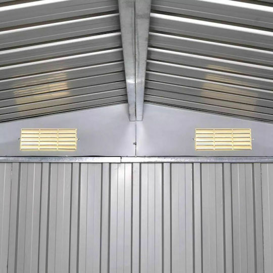 Depozit Metalic De Grădină Galvanizat 2.57x2.05x1.78m Depozit Metalic De Grădină Galvanizat 2.57x2.05x1.78m