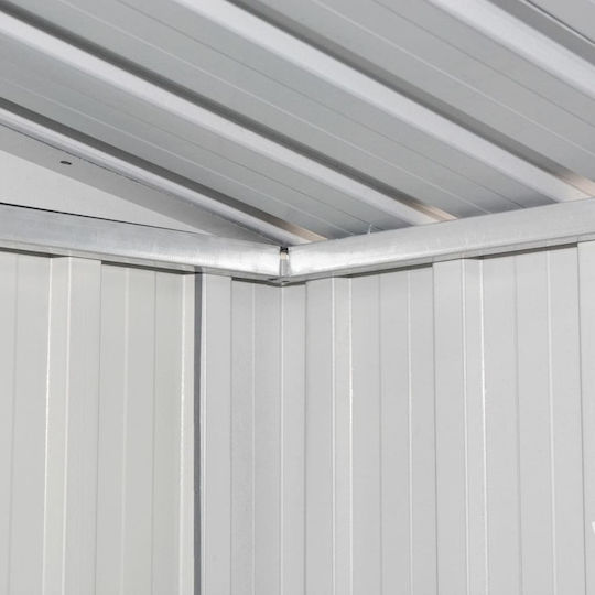 Metallic Garden Shed Galvanized Charcoal with Air Vents M2.04xW1.32xH1.86m