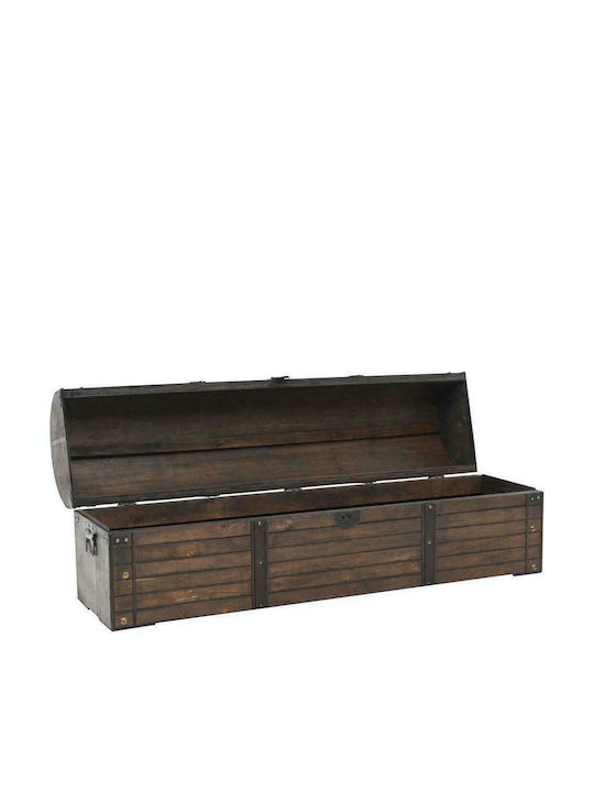 vidaXL Wooden Decorative Trunk Brown 120x30x40cm