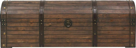 vidaXL Wooden Decorative Trunk Brown 120x30x40cm
