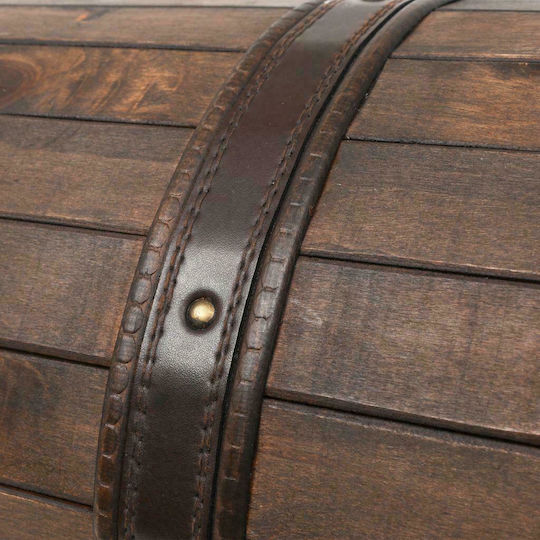 vidaXL Wooden Decorative Trunk Brown 120x30x40cm