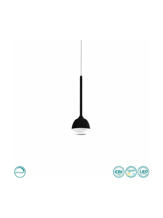 Eglo Nucetto Pendant Light LED with Warm White Light Black