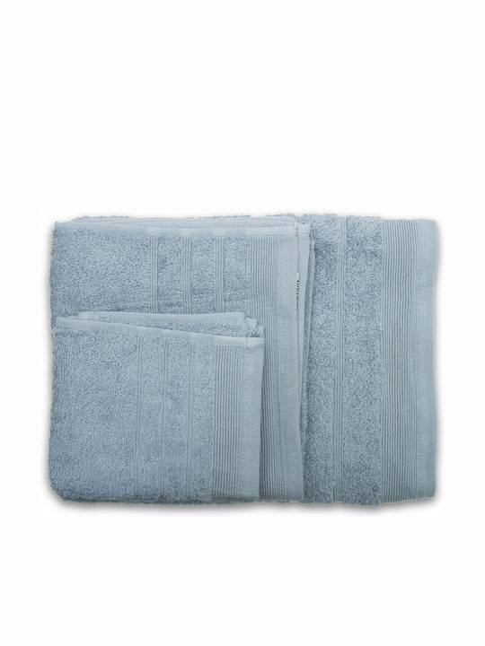 Sunshine 3pc Bath Towel Set Chimbouri 19 Aqua Weight 500gr/m²