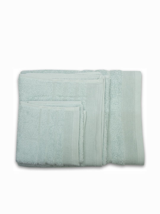 Sunshine 3pc Bath Towel Set Χίμπουρι 22 Light Aqua Weight 500gr/m²