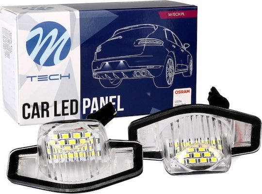 M-Tech Φώτα Πινακίδας Led για Honda CR-V / HR-V / Jazz 2τμχ