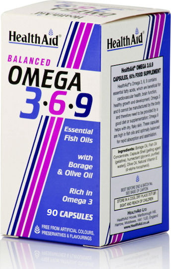 Health Aid Balanced Omega 3 6 9 90 μαλακές κάψουλες