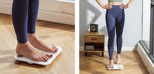 Yunmai Smart X Smart Bathroom Scale with Body Fat Counter & Bluetooth White
