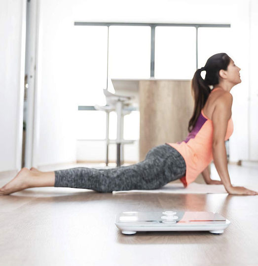 Cecotec Surface Precision 10200 Smart Healthy Smart Ζυγαριά 180kg με Λιπομετρητή & Bluetooth Λευκή