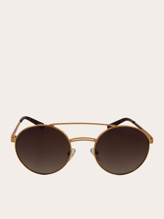 Mohiti Hot Shot AK17095 Women's Sunglasses with Brown Metal Frame and Brown Polarized Lens