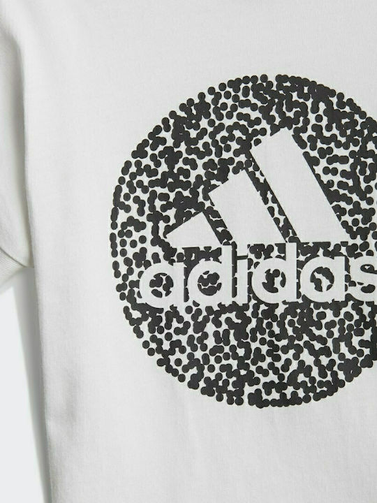 Adidas Παιδικό Σετ με Κολάν Καλοκαιρινό 2τμχ Λευκό