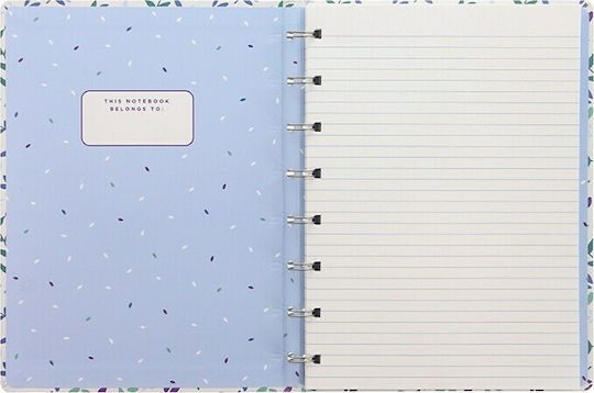 Filofax Carnet A5 Cu dungi cu Elastic Violet