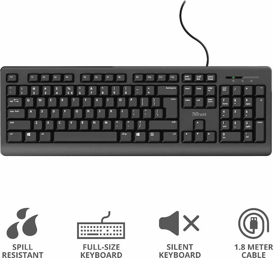 Trust Primo Nur Tastatur Griechisch