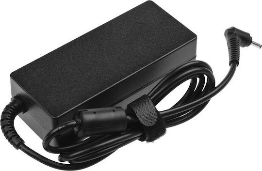 Green Cell Laptop Charger 65W 19V 3.42A for Samsung with Detachable Power Cord