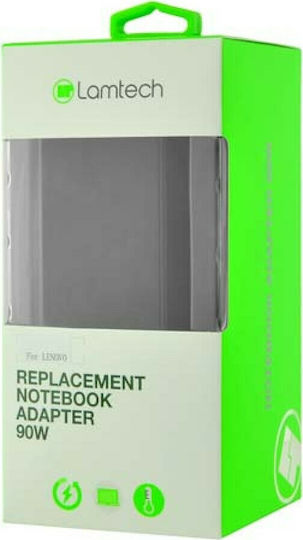 Lamtech Φορτιστής Laptop 90W 20V 4.5A για Lenovo χωρίς Καλώδιο Τροφοδοσίας