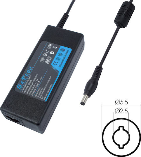 De Tech Laptop Charger 65W 20V 3.25A for Lenovo without Power Cord