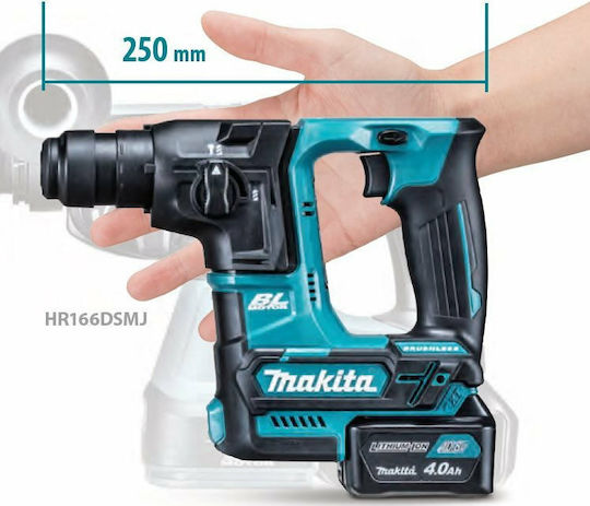 Makita HR166DZJ Κρουστικό Σκαπτικό Πιστολέτο Μπαταρίας Brushless 12V Solo με Υποδοχή SDS Plus HR166DZJ