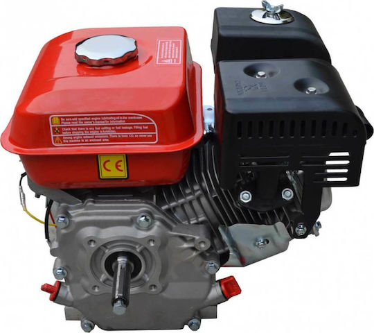 Bax Gasoline Engine 196cc 6.5hp Maximum Revolutions 3600rpm with Keyway and Starter (Tank 3.6lt)