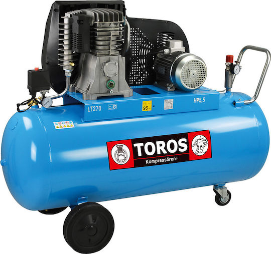 Toros N5-270C-5.5T Τριφασικό Κομπρεσέρ Αέρος με Ισχύ 5.5hp και Αεροφυλάκιο 270lt